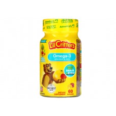 L'il Critters, омега-3, зі смаком малини та лимонаду, 60 жувальних таблеток
