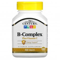 21st Century, комплекс вітамінів групи В з вітаміном C, 100 таблеток