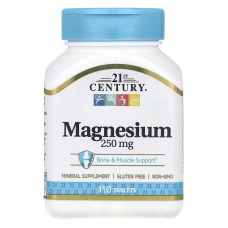 21st Century, магній, 250 мг, 110 таблеток