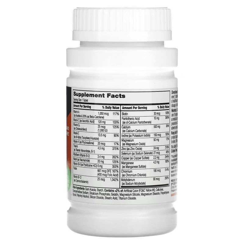 21st Century, One Daily, мультивітаміни та мінерали для жінок старше 50 років, 100 таблеток