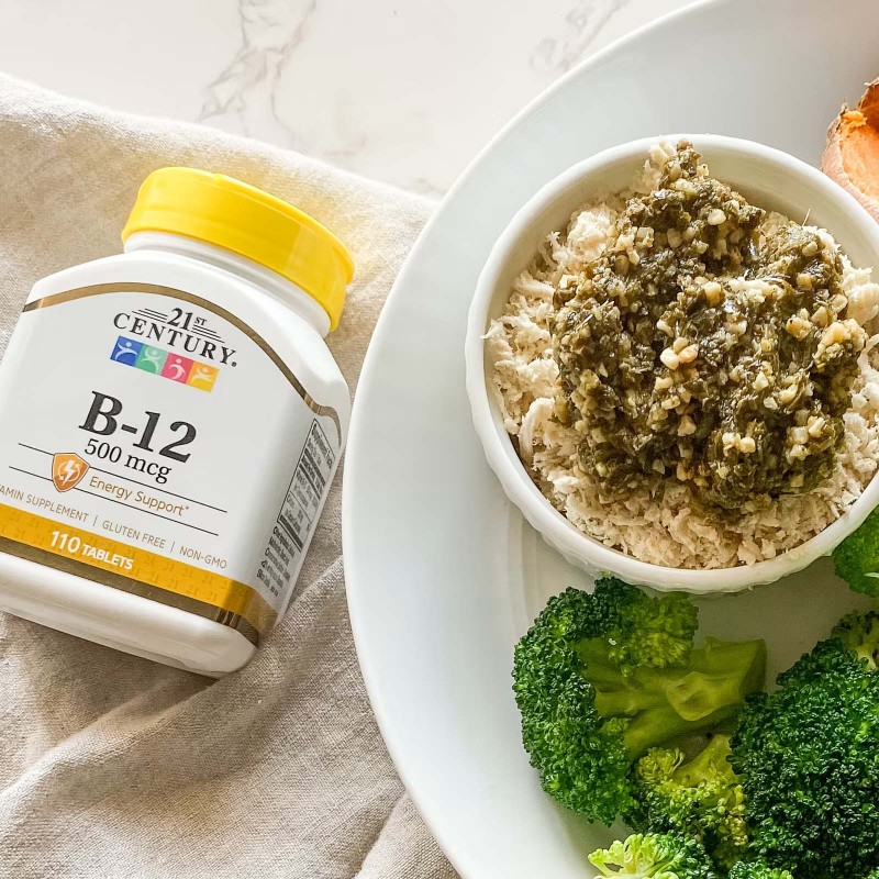 21st Century, вітамін В12, 500 мкг, 110 таблеток