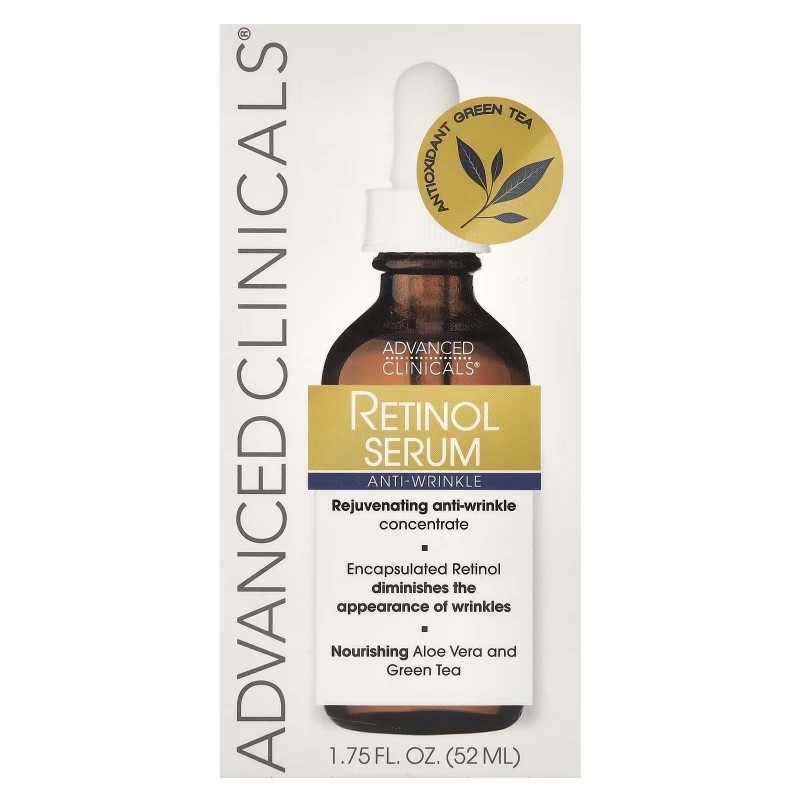 Advanced Clinicals, сироватка з ретинолом, проти зморщок, 52 мл