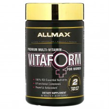 ALLMAX, Vitaform, мультивітаміни преміальної якості для жінок, 60 таблеток спорт