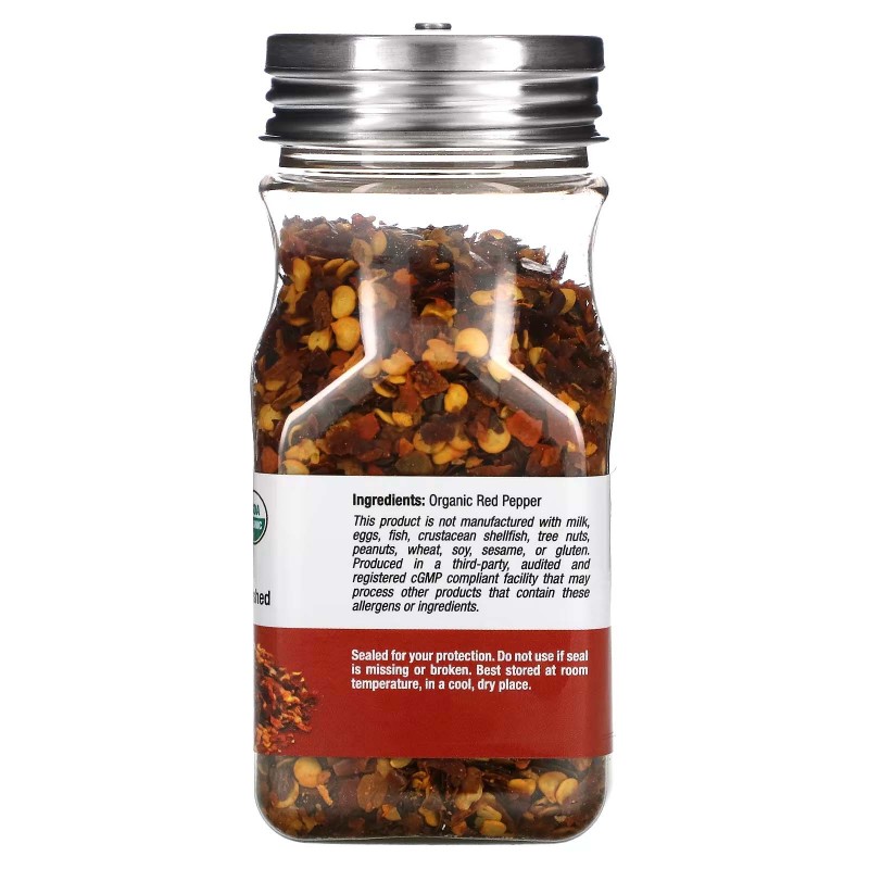 California Gold Nutrition, FOODS, органічний подрібнений червоний перець, 44 г