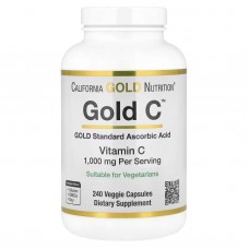 California Gold Nutrition, Gold C, вітамін С, 1000 мг, 240 рослинних капсул