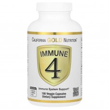 California Gold Nutrition, Immune 4, засіб для зміцнення імунітету, 180 вегетаріанських капсул