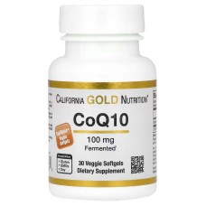 California Gold Nutrition, коензим Q10, 100 мг, 30 рослинних капсул