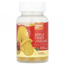 Chapter Six, жувальні таблетки з яблучним оцтом, ананас, 30 жувальних таблеток