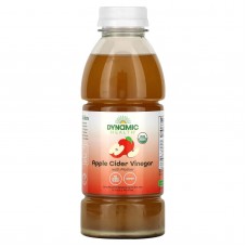 Dynamic Health, органічний яблучний оцет із маткою, 473 мл