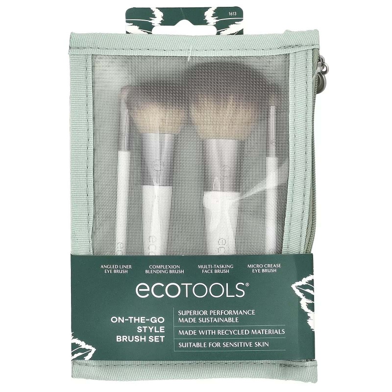 EcoTools, подорожній набір для макіяжу, 4 предмети