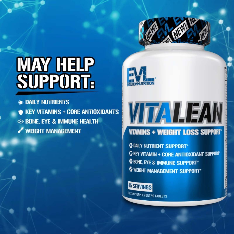 EVLution Nutrition, VitaLean, вітаміни та підтримка зниження ваги, 90 таблеток