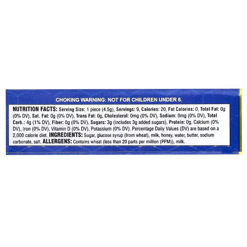 Honees, льодяники від кашлю, з молоком і медом, 42 г, 9 шт