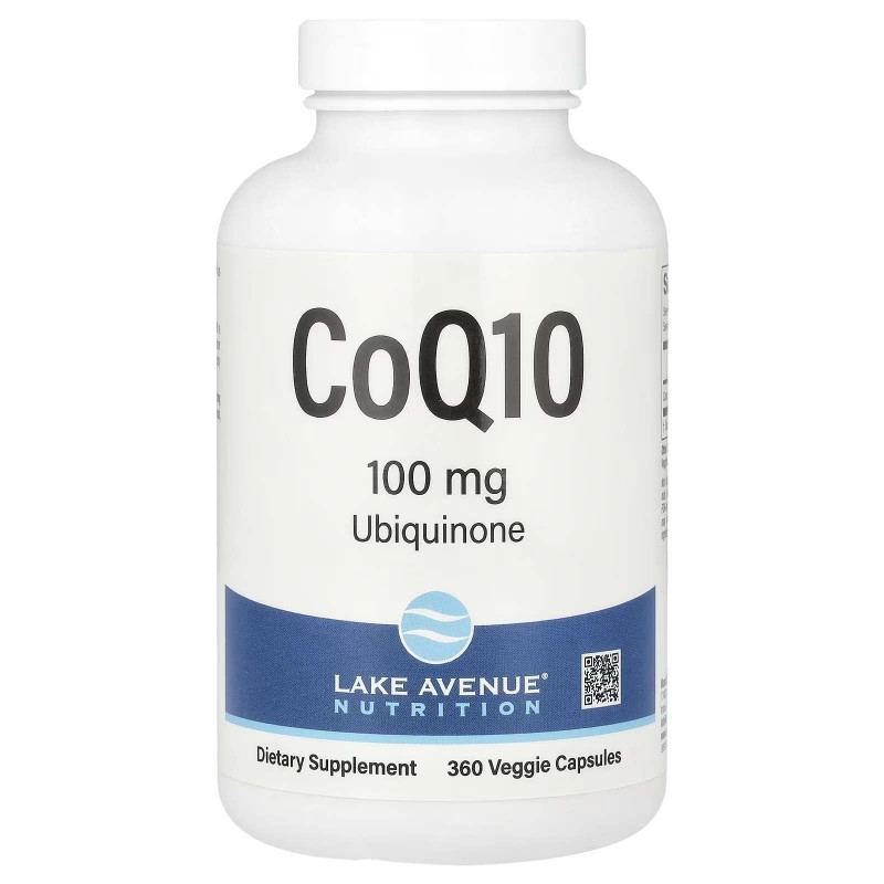 Lake Avenue Nutrition, CoQ10, клас USP, 100 мг, 360 вегетаріанських капсул