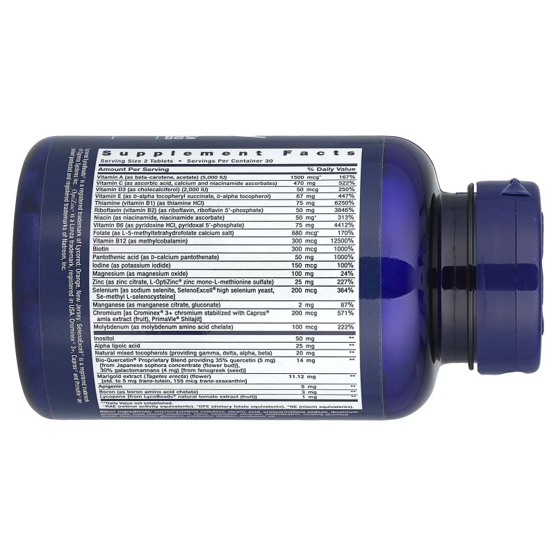 Life Extension, мультивітаміни таблетки для прийому двічі на день, 60 таблеток