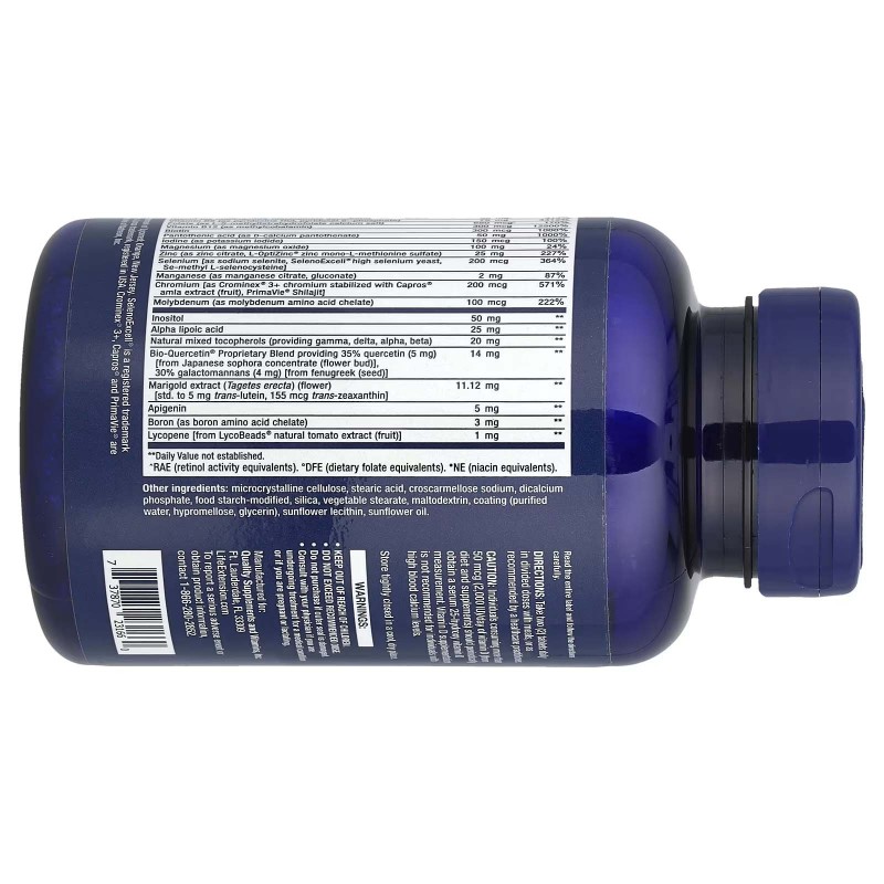 Life Extension, мультивітаміни таблетки для прийому двічі на день, 60 таблеток