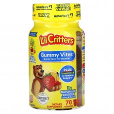 L'il Critters, Gummy Vites, комплекс жувальних мультивітамінів, 70 мармеладок