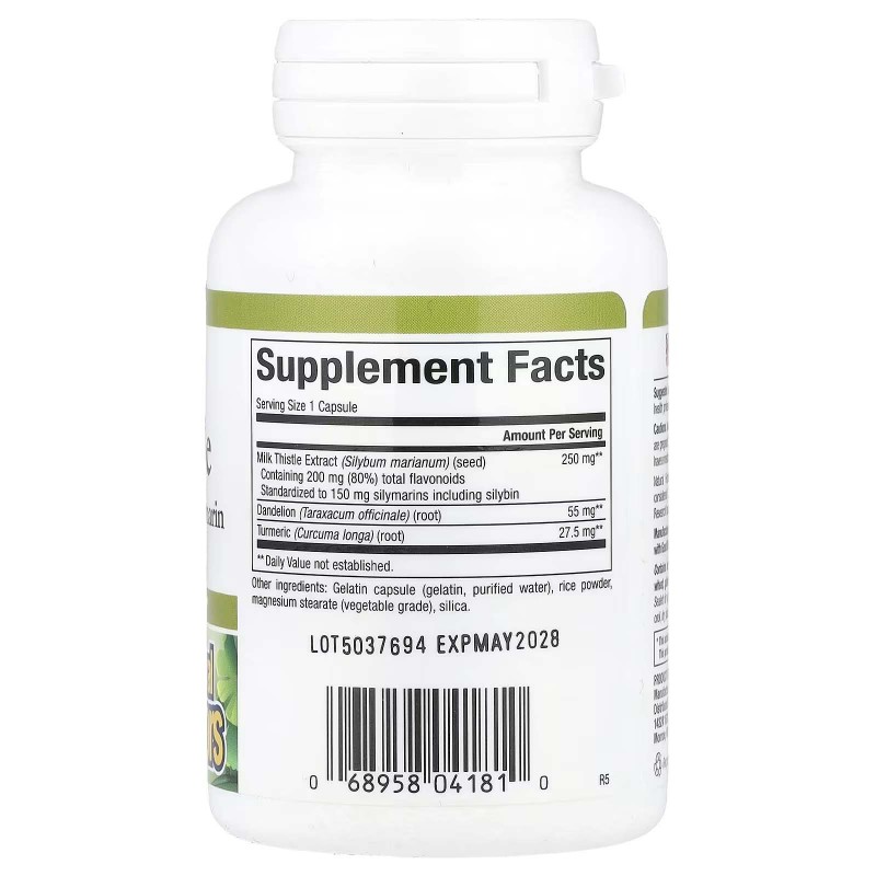 Natural Factors, расторопша 250 мг, 90 капсул