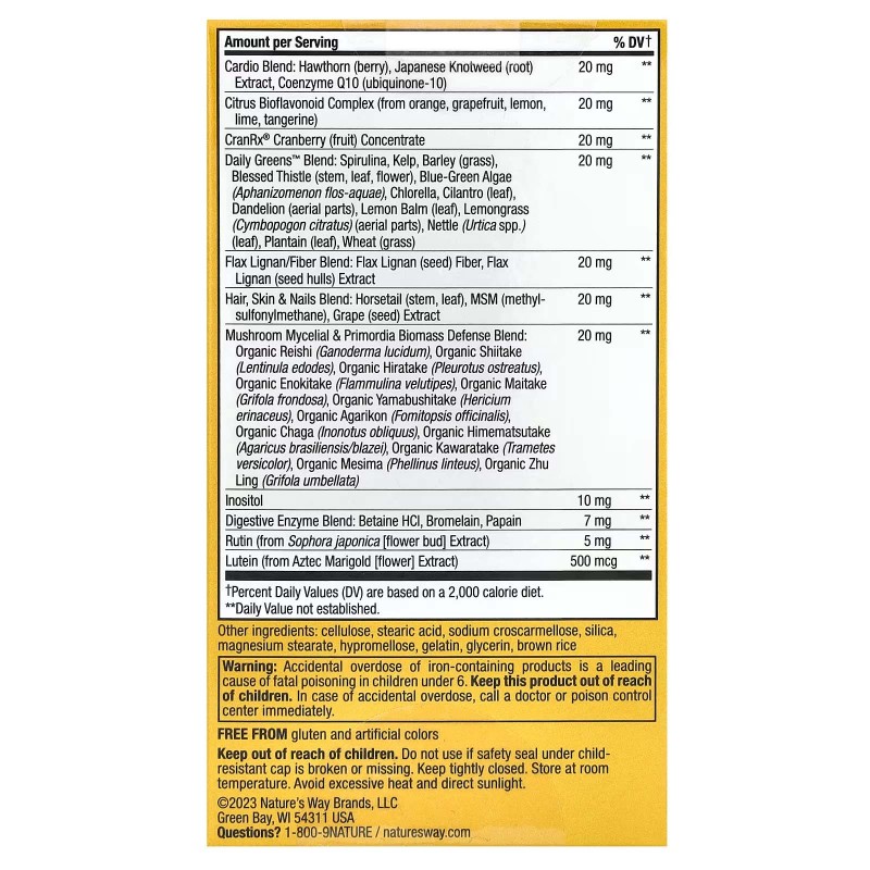 Nature's Way, Alive! Once Daily, ультра-ефективні мультивітаміни для жінок, 60 таблеток