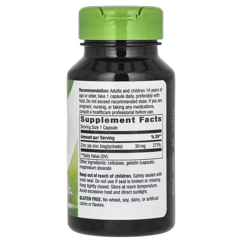 Nature's Way, хелат цинку, 30 мг, 100 капсул