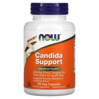 NOW Foods, Кандіда Candida Support, 90 рослинних капсул