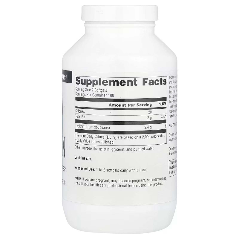 Source Naturals, лецитин, 1200 мг, 200 капсул