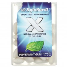 Xyloburst, ксилітолова камедь, перцева мята, 25 шт