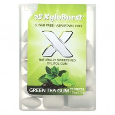 Xyloburst, ксилітолова камедь, зелений чай, 25 шт