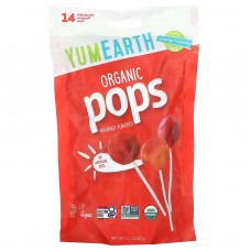 YumEarth, органічні льодяники, асорті, 14 шт., 87 г