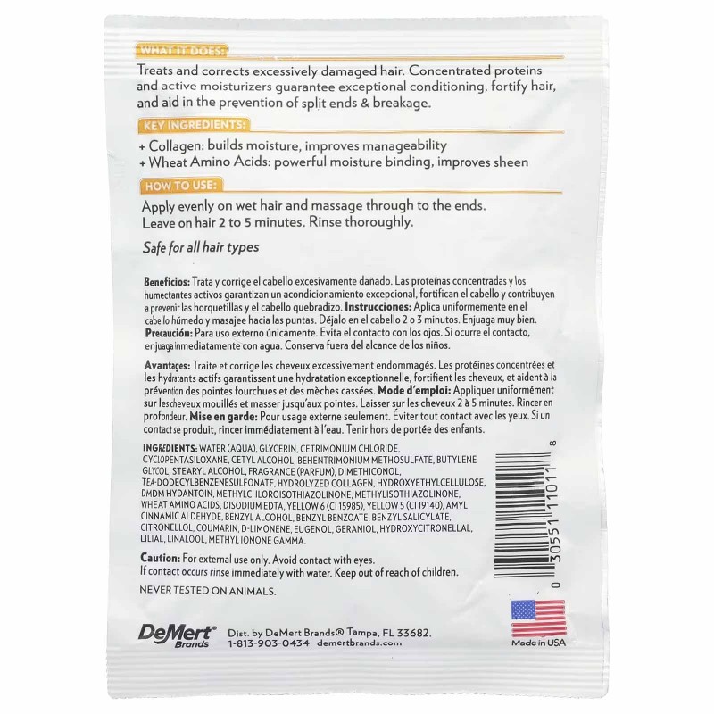 Hi Pro Pac, інтенсивний протеїновий засіб для відновлення дуже пошкодженого волосся, 52 мл