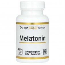 California Gold Nutrition, мелатонін, 3 мг, 90 рослинних капсул