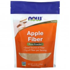 NOW Foods, клітковина з яблука, чистий порошок, 340 г