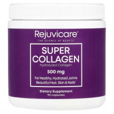 Rejuvicare, Super Collagen, гідролізований колаген, 500 мг, 90 капсул